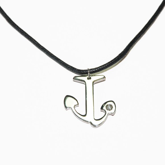 2 FOR $52! Men's Ancora Stainless Steel Pendant / Necklace - Picture 3 of 4